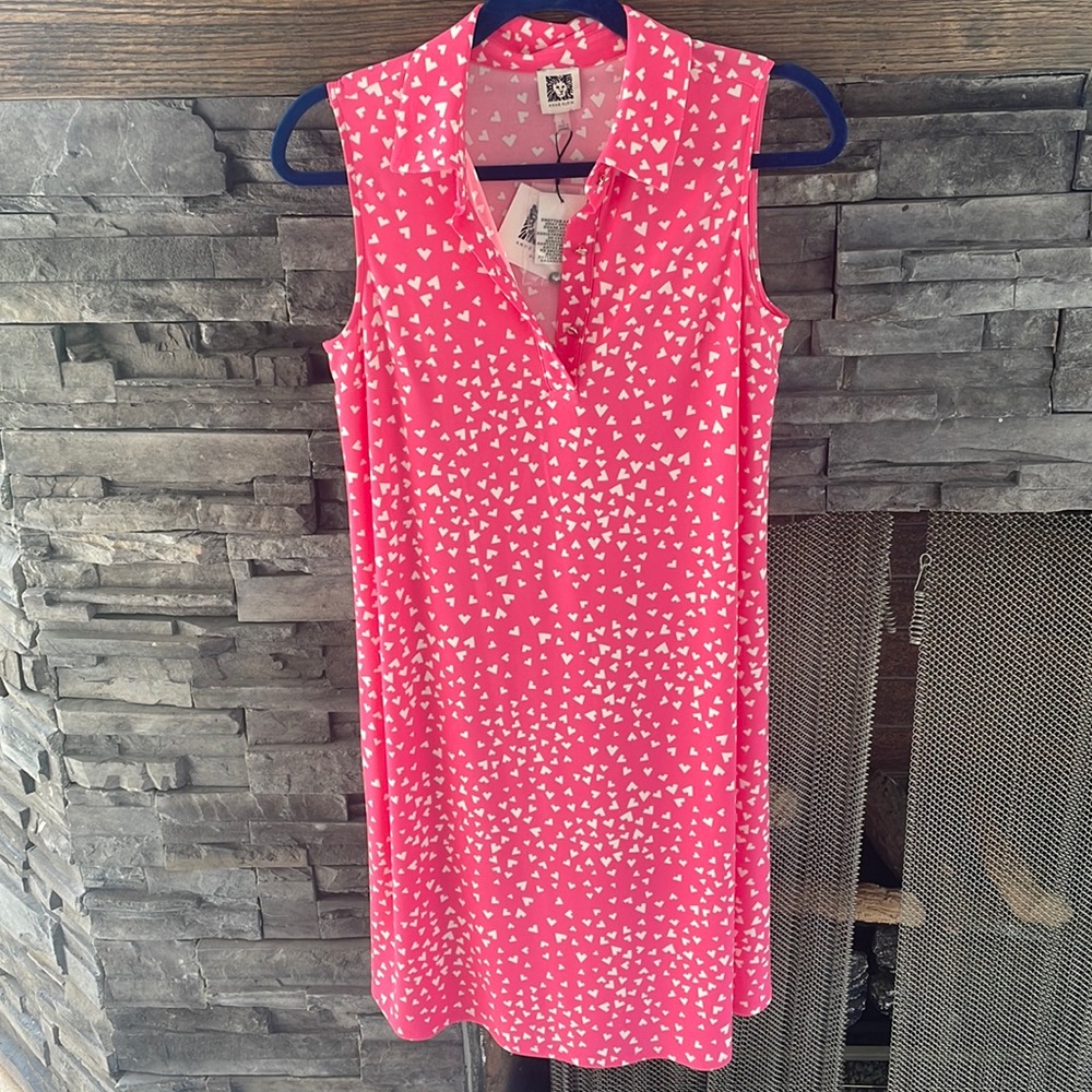 Anne Klein pink heart dress